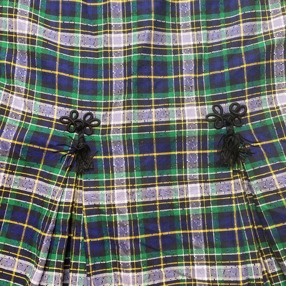 Cullinane Celtic plaid Renaissance vintage skirt, size Medium - Picture 4 of 10